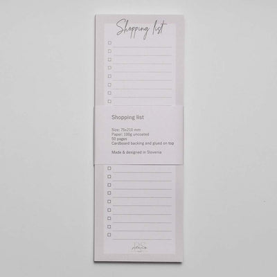 Shopping List Notepad - Blush